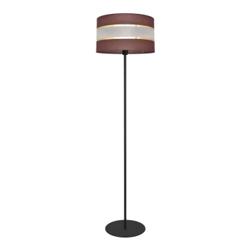 Stojací lampa HELEN 1xE27/60W/230V hnědá/černá/zlatá