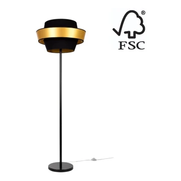 Stojací lampa PRETO GOLD 1xE27/60W/230V – FSC certifikováno