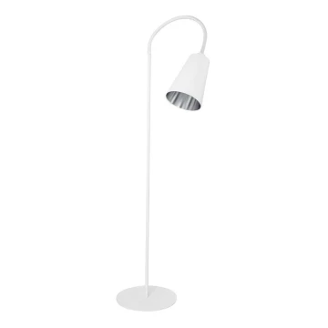 Stojací lampa WIRE 1xE27/15W/230V bílá/stříbrná