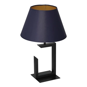 Stolní lampa 1xE27/60W/230V 45 cm modrá/zlatá