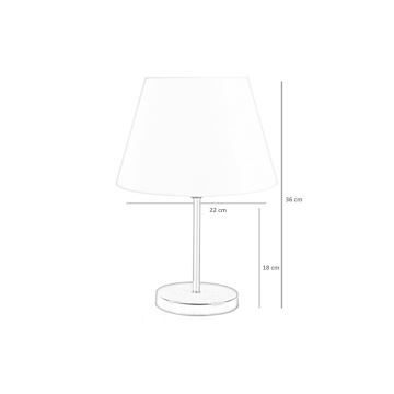 Stolní lampa 1xE27/60W/230V béžová/zlatá