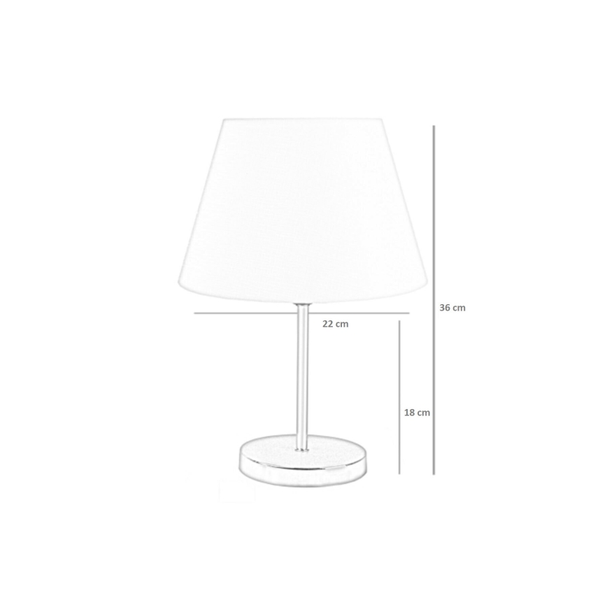 Stolní lampa 1xE27/60W/230V modrá/měděná