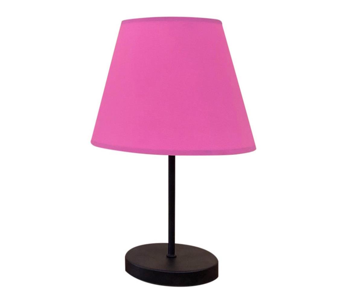  Stolní lampa 1xE27/60W/230V růžová/černá 