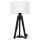 Stolní lampa ALBA 1xE27/60W/230V bílá/borovice