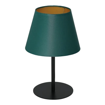 Stolní lampa ARDEN 1xE27/60W/230V pr. 20 cm zelená/zlatá