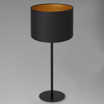 Stolní lampa ARDEN 1xE27/60W/230V pr. 25 cm černá/zlatá