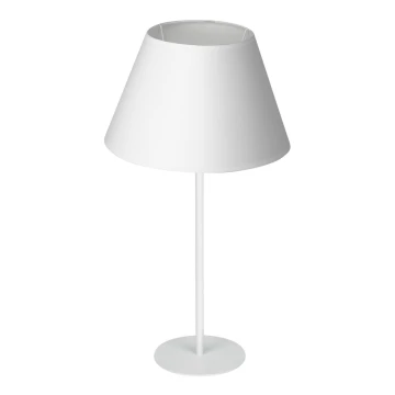 Stolní lampa ARDEN 1xE27/60W/230V pr. 30 cm bílá