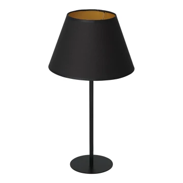 Stolní lampa ARDEN 1xE27/60W/230V pr. 30 cm černá/zlatá