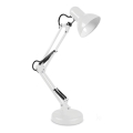 Stolní lampa AURIQ 1xE27/60W/230V bílá