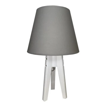 Stolní lampa CONE 1xE27/60W/230V bílá/šedá