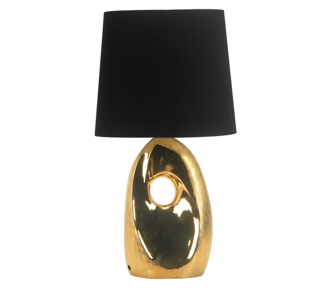 Candellux Stolní lampa HIERRO 1xE27/60W/230V černá/zlatá CA0743