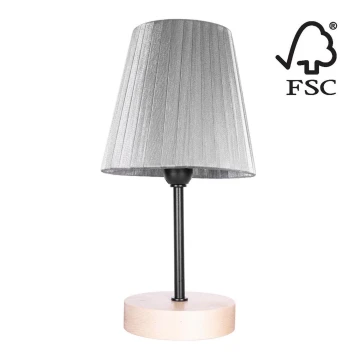Stolní lampa MILA 1xE14/25W/230V bříza – FSC certifikováno