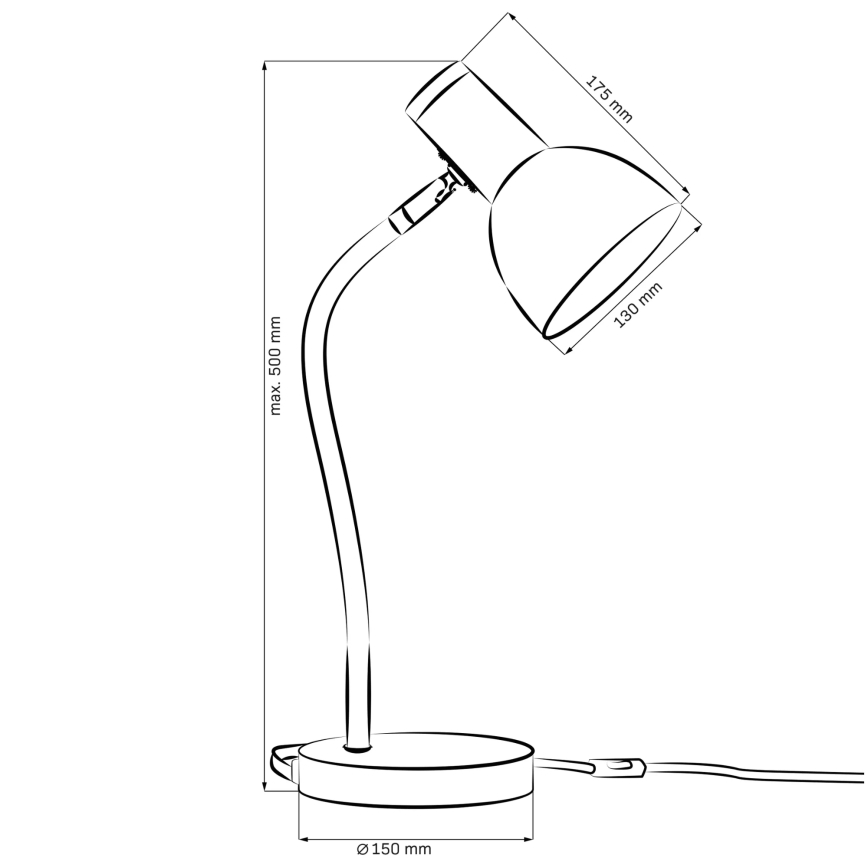 Stolní lampa MIMI 1xE27/10W/230V žlutá