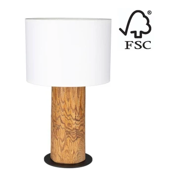 Stolní lampa PINO MIX 1xE27/40W/230V borovice – FSC certifikováno