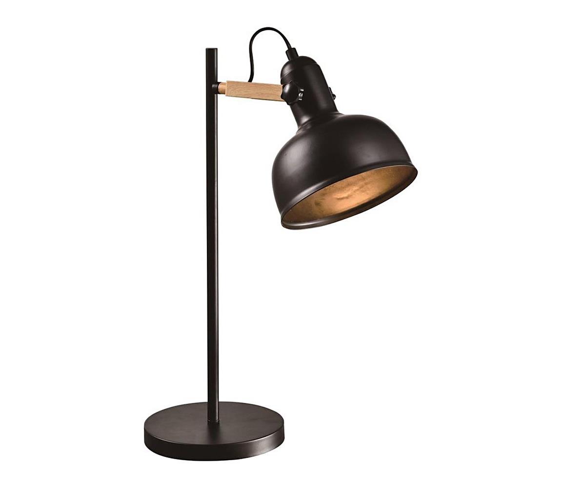  Stolní lampa RENO 1xE27/40W/230V černá 