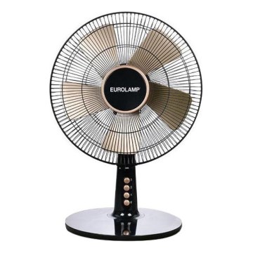 Stolní ventilátor 40W/230V pr. 35 cm černá/zlatá