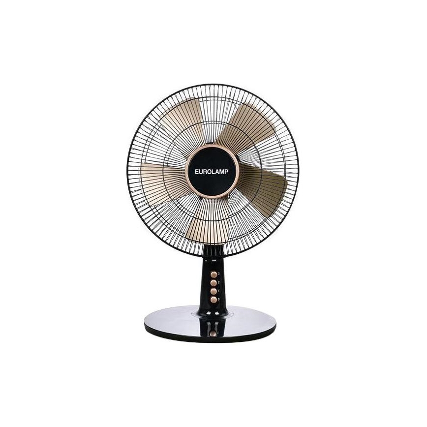 Stolní ventilátor 40W/230V pr. 35 cm černá/zlatá