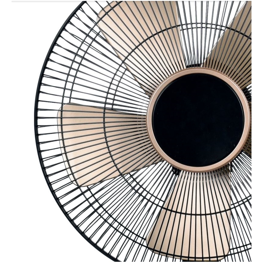 Stolní ventilátor 40W/230V pr. 35 cm černá/zlatá