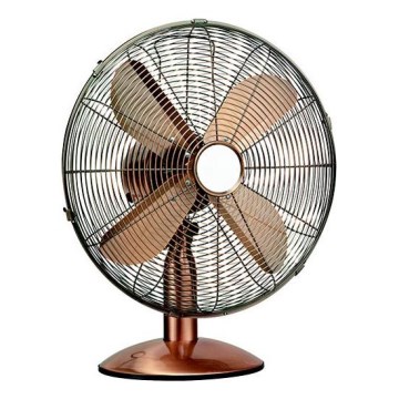 Stolní ventilátor 50W/230V pr. 30 cm měděná