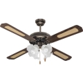 Stropní ventilátor 4xE27/70W/230V pr. 132 cm hnědá/bronz