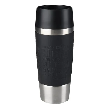 Tefal - Cestovní hrnek 360 ml TRAVEL MUG nerez/černá