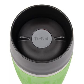 Tefal - Cestovní hrnek 360 ml TRAVEL MUG nerez/zelená