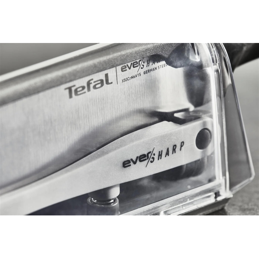 Tefal - Kuchyňský nůž EVER SHARP 16,5 cm chrom/černá