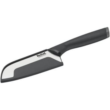 Tefal - Nerezový nůž santoku COMFORT 12,5 cm chrom/černá