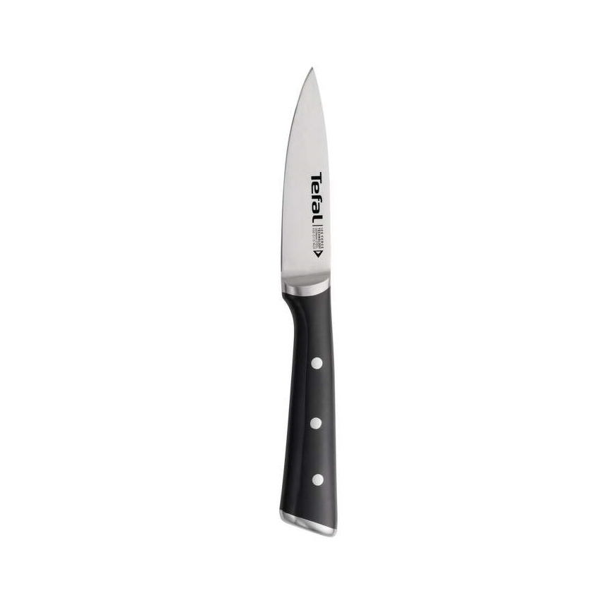 Tefal - Nerezový nůž vykrajovací ICE FORCE 9 cm chrom/černá