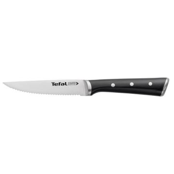 Tefal - Nerezový nůž na steak ICE FORCE 11 cm chrom/černá