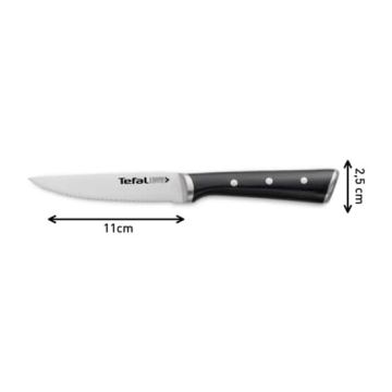 Tefal - Nerezový nůž na steak ICE FORCE 11 cm chrom/černá