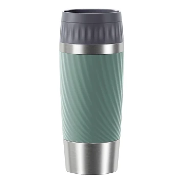 Tefal - Termohrnek 360 ml EASY TWIST MUG nerez/zelená