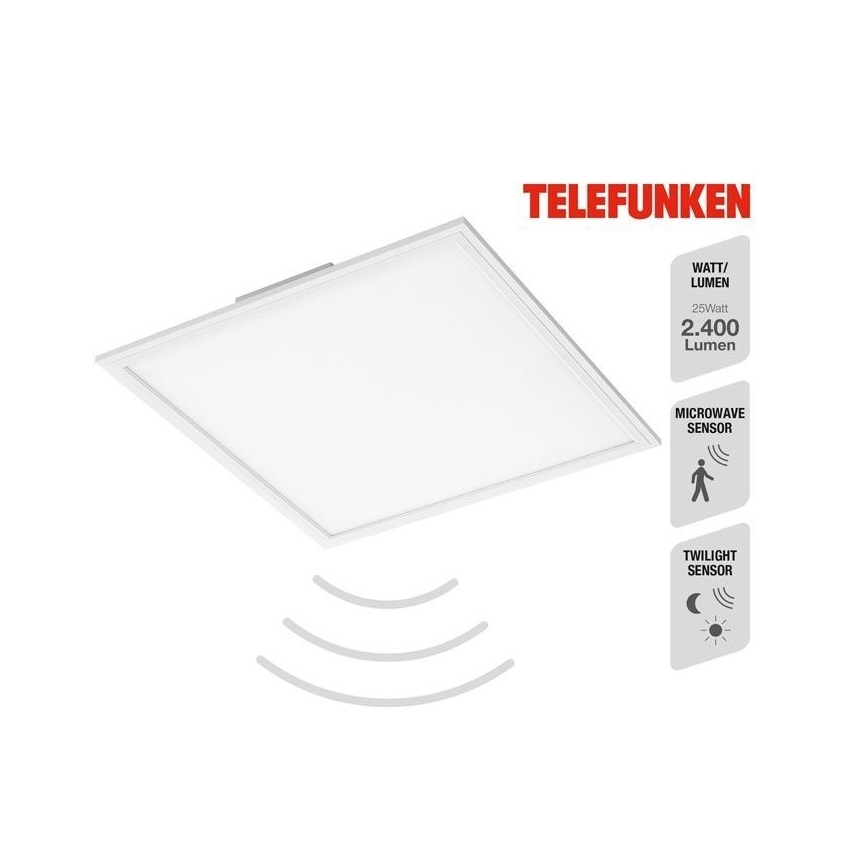 Telefunken 308806TF - LED Přisazený panel se senzorem LED/25W/230V 4000K