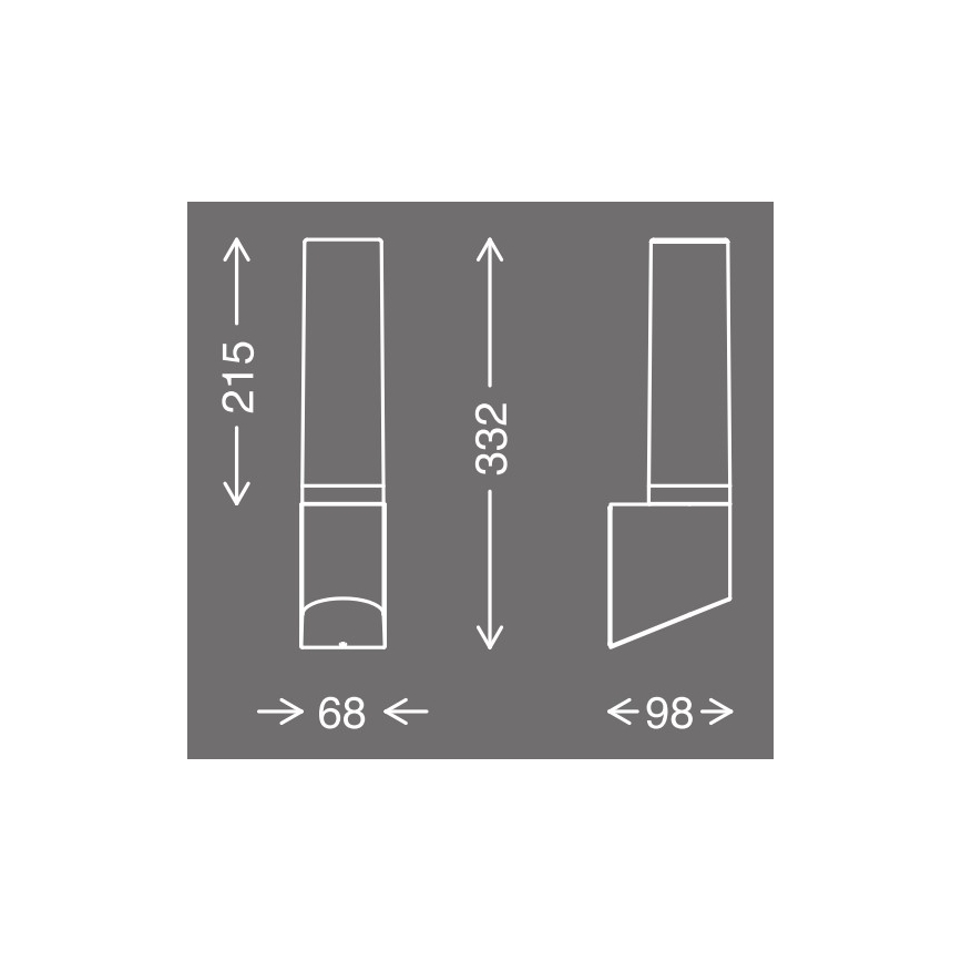 Telefunken 311305TF - LED Venkovní nástěnné svítidlo LED/8W/230V IP44