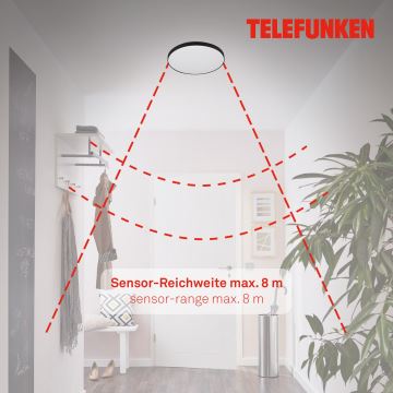 Telefunken 318405TF - LED Koupelnové stropní svítidlo se senzorem LED/16W/230V IP44 pr. 29 cm