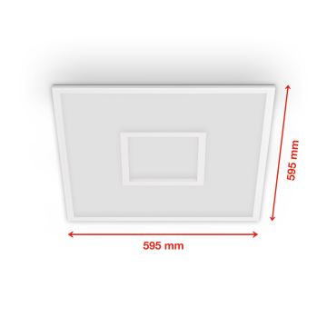 Telefunken 319506TF - LED RGBW Stmívatelné stropní svítidlo LED/36W/230V 2700-6500K bílá + dálkové ovládání