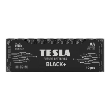 Tesla Batteries - 10 ks Alkalická baterie AA BLACK+ 1,5V 2800 mAh