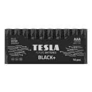 Tesla Batteries - 10 ks Alkalická baterie AAA BLACK+ 1,5V 1200 mAh