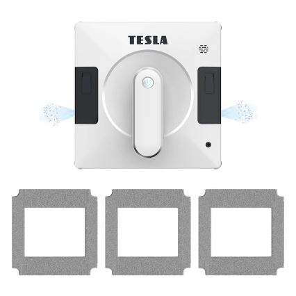 TESLA Electronics RoboStar - Chytrý čistič oken s duálním rozprašováním vody 72W/230V/500 mAh Wi-Fi + dálkové ovládání