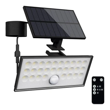 Top Light - LED Solární nástěnný reflektor se senzorem HELEON VARIO LED/8W/3,7V IP65 4000K + dálkové ovládání