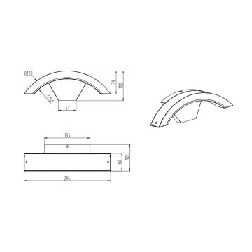 Trio - LED Venkovní nástěnné svítidlo HARLEM LED/7,5W/230V IP54