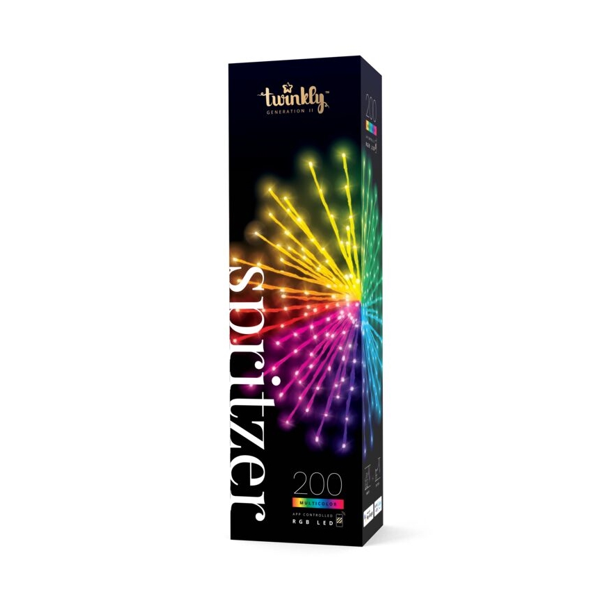 Twinkly - LED RGB Stmívatelná venkovní vánoční hvězdice SPRITZER 200xLED IP44 Wi-Fi