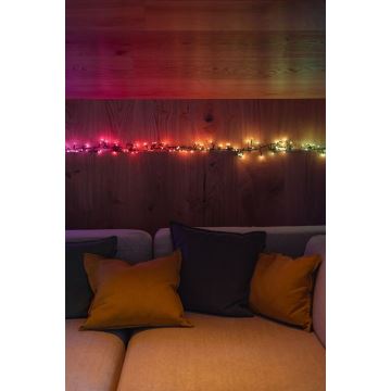 Twinkly - LED RGB Stmívatelný venkovní vánoční řetěz CLUSTER 400xLED 9,5m IP44 Wi-Fi