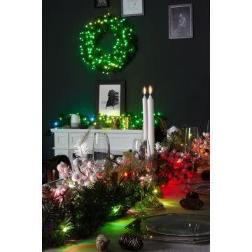 Twinkly - LED RGBW Stmívatelná vánoční dekorace PRE-LIT GARLAND 50xLED 6,2m Wi-Fi