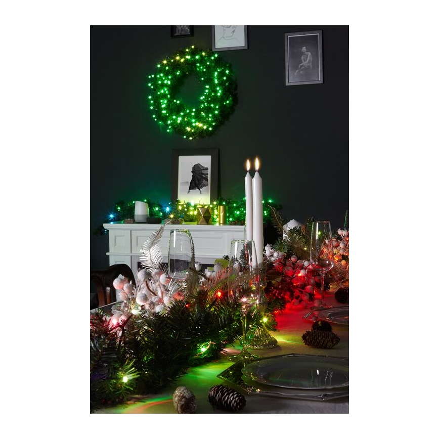 Twinkly - LED RGBW Stmívatelná vánoční dekorace PRE-LIT GARLAND 50xLED 6,2m Wi-Fi