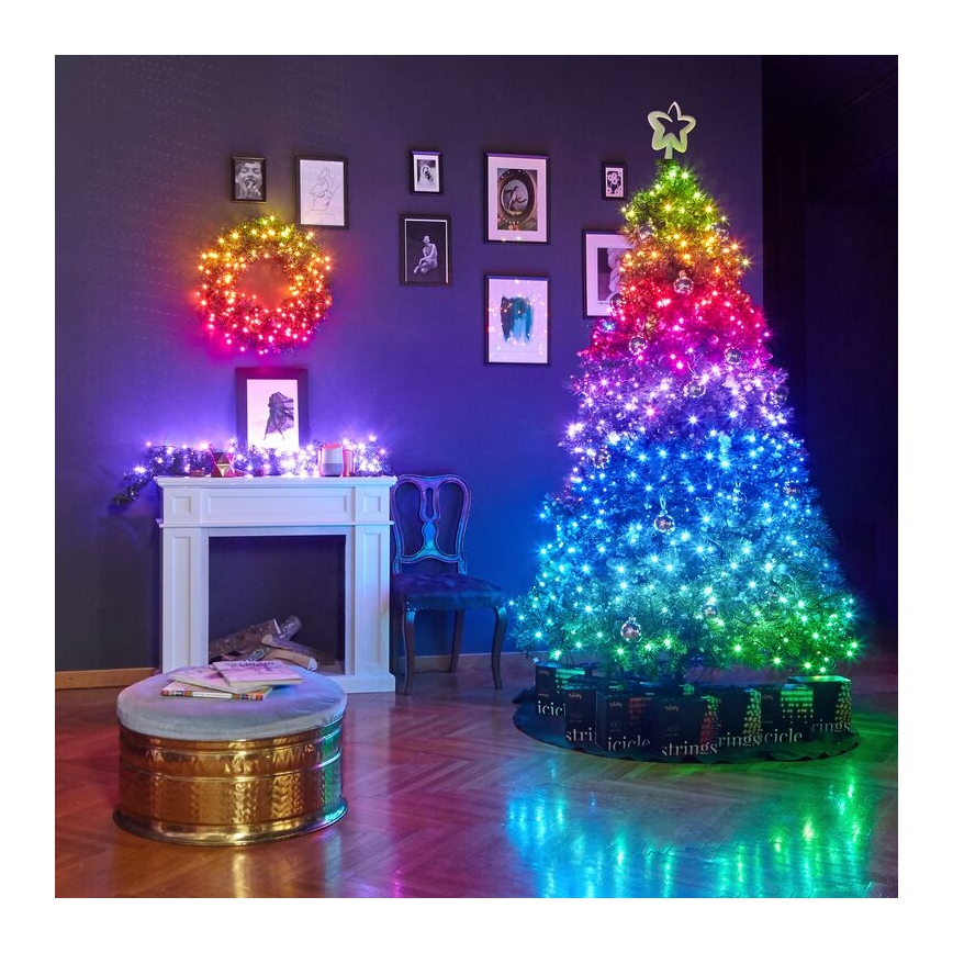 Twinkly - LED RGBW Stmívatelná vánoční dekorace PRE-LIT GARLAND 50xLED 6,2m Wi-Fi