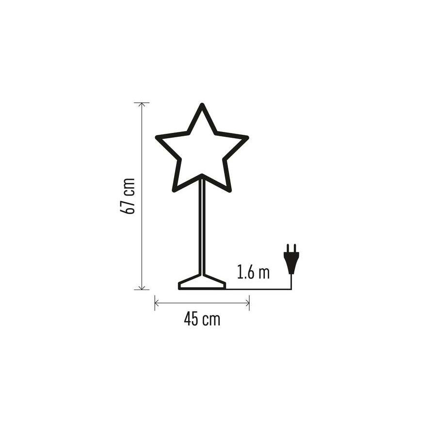 Vánoční dekorace 1xE14/25W/230V pr. 45 cm zlatá