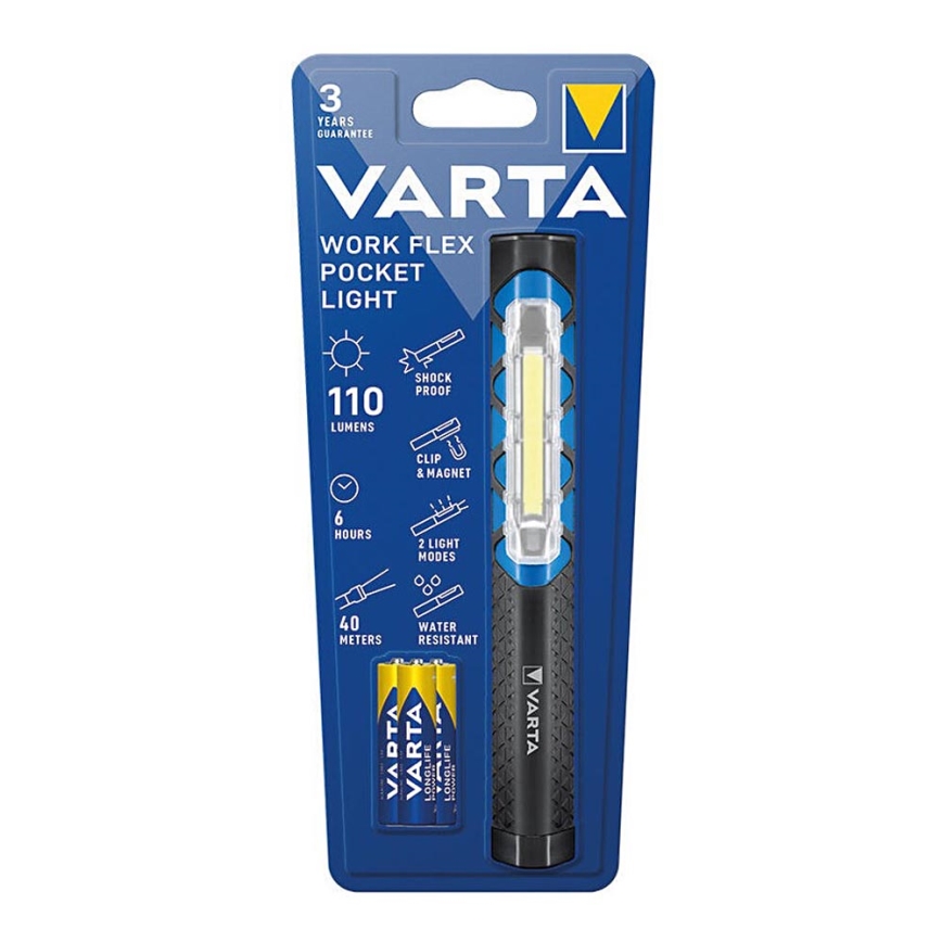 Varta 17647101421 - LED Svítilna WORK FLEX POCKET LIGHT LED/3xAAA IPX4