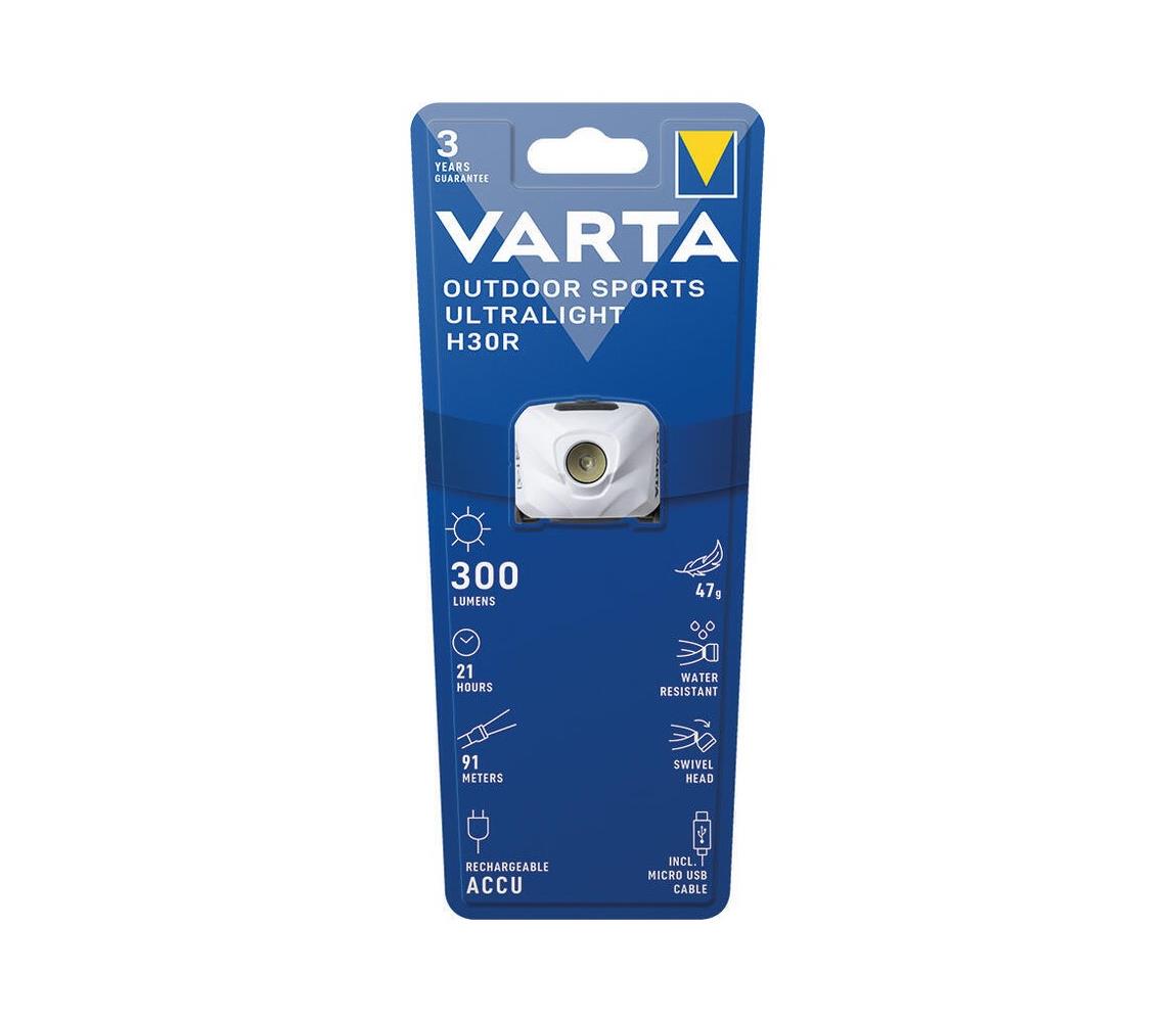VARTA Varta 18631101401 - LED Stmívatelná nabíjecí čelovka OUTDOOR SPORTS LED/5V IPX4 VA0237