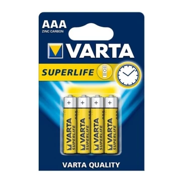 Varta 2003 - 4 ks Zinkouhlíková baterie SUPERLIFE AAA 1,5V